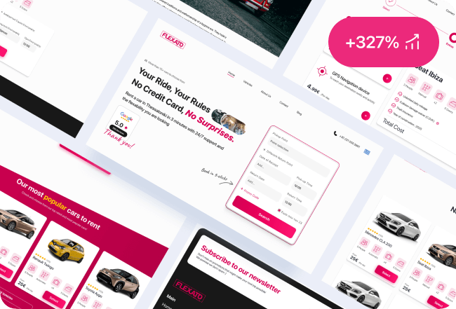 We redesigned flexato.gr and helped them achieve more than x3 increase in conversion rates